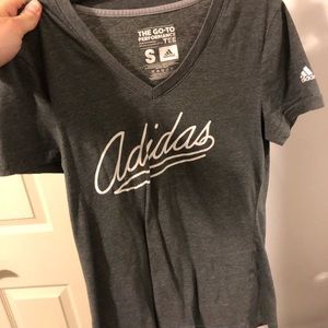 A women small simple gray Adidas T-shirt